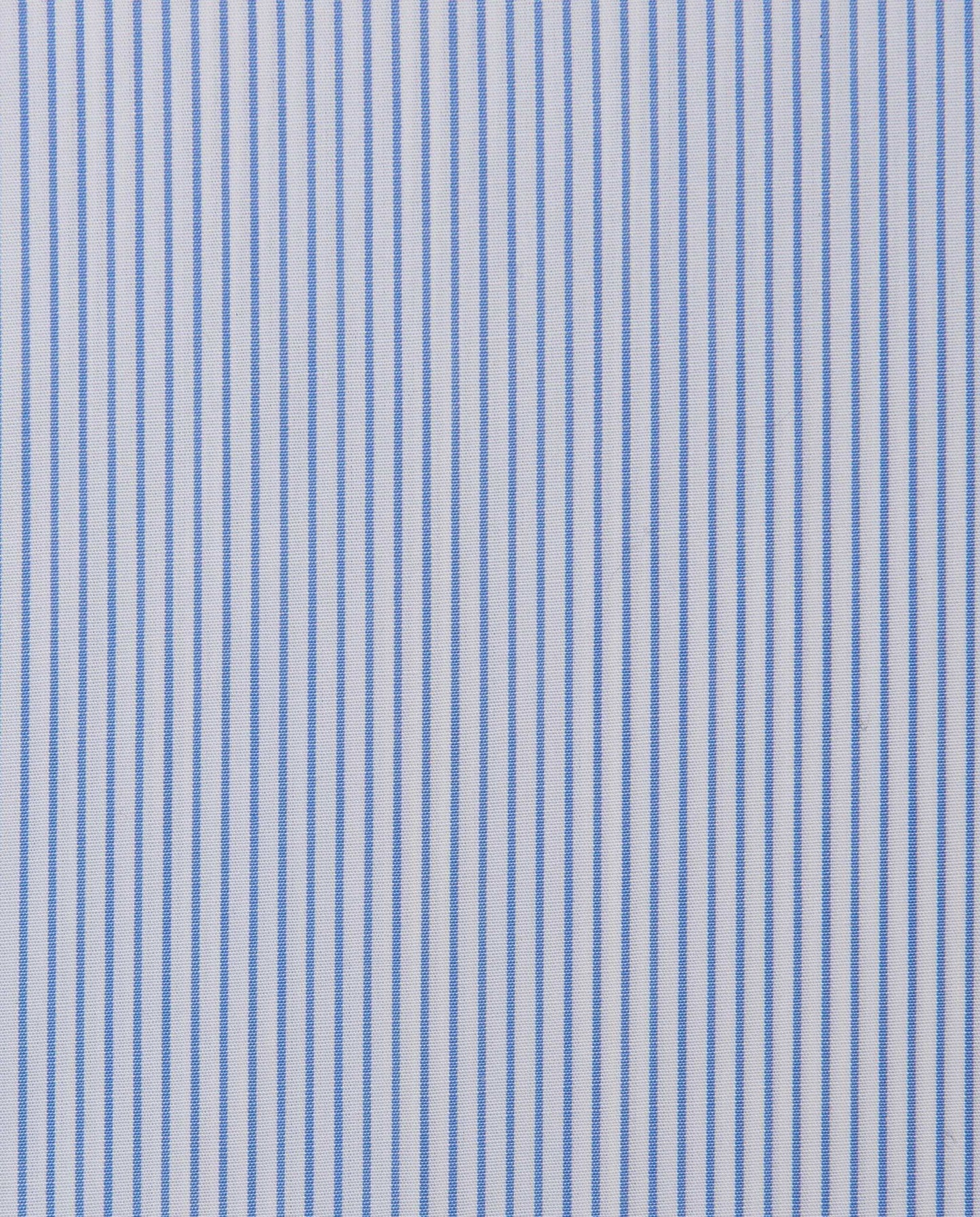 Men’s Slim Fit Striped Shirt – Light Blue | 100% Cotton | Classic Full Sleeves