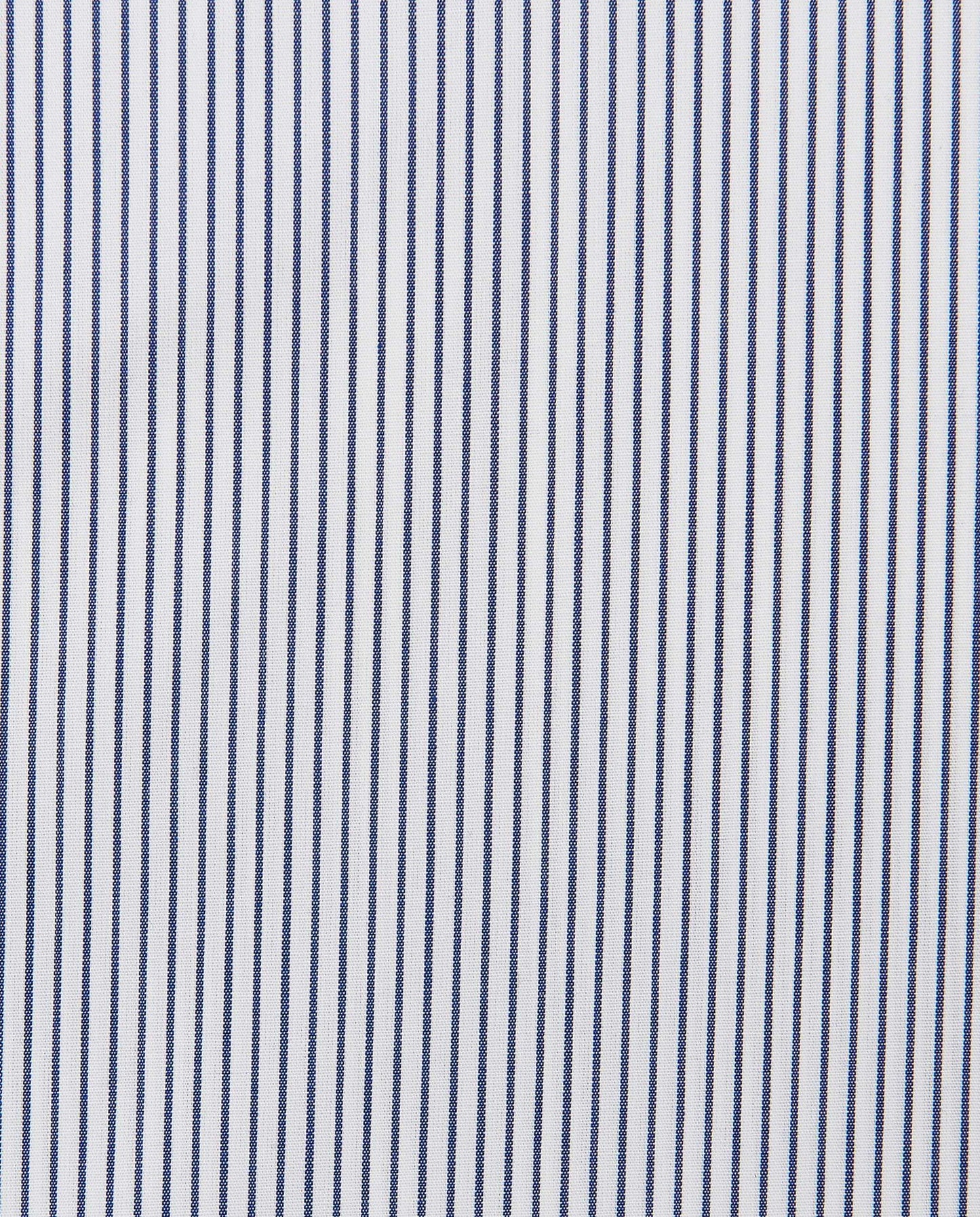 Men’s Slim Fit Striped Shirt – Blue | 100% Cotton | Classic Full Sleeves