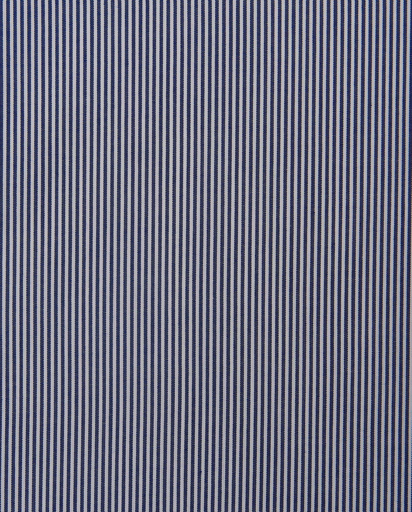 Men’s Slim Fit Striped Shirt – Blue | 100% Cotton | Classic Full Sleeves