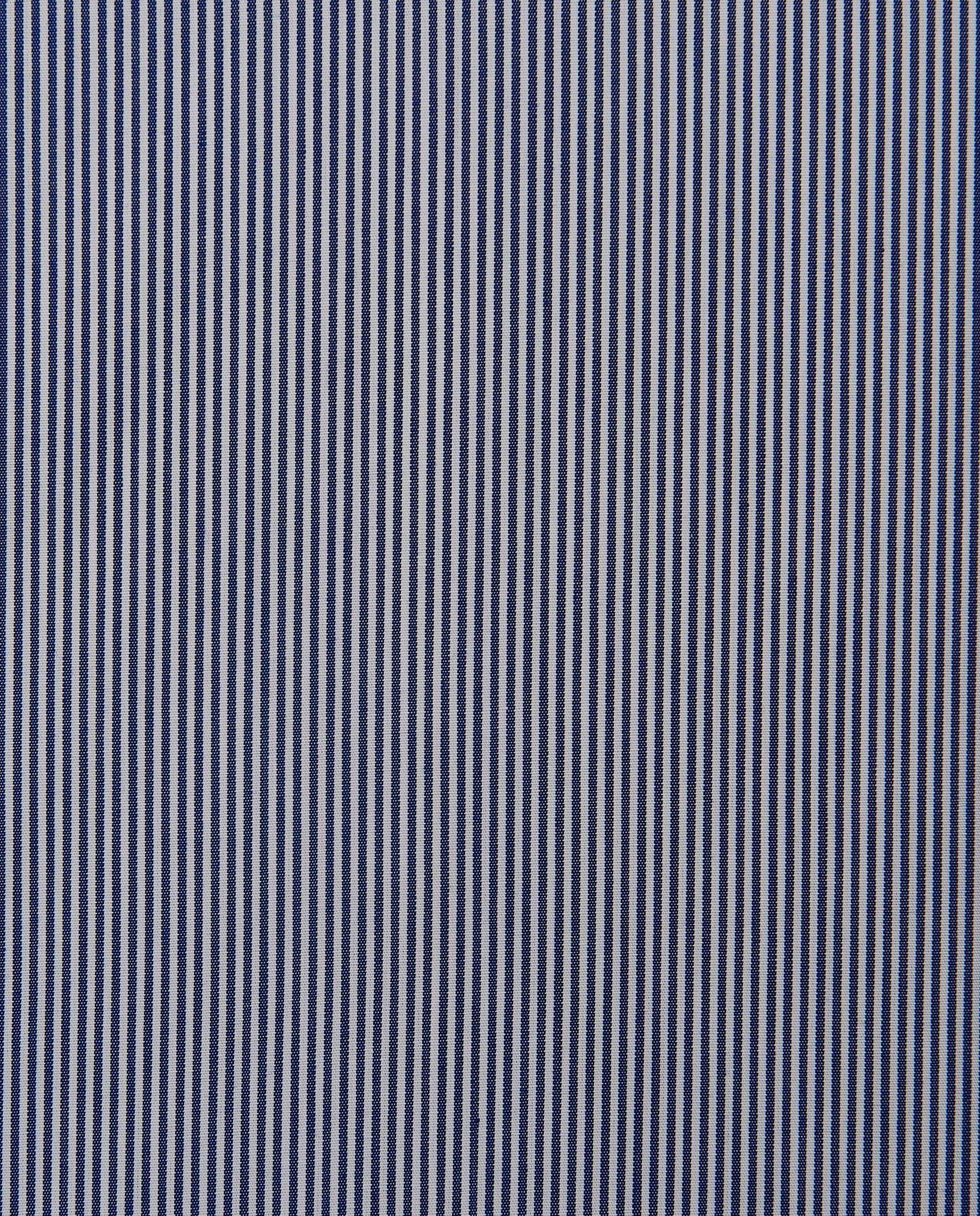Men’s Slim Fit Striped Shirt – Blue | 100% Cotton | Classic Full Sleeves
