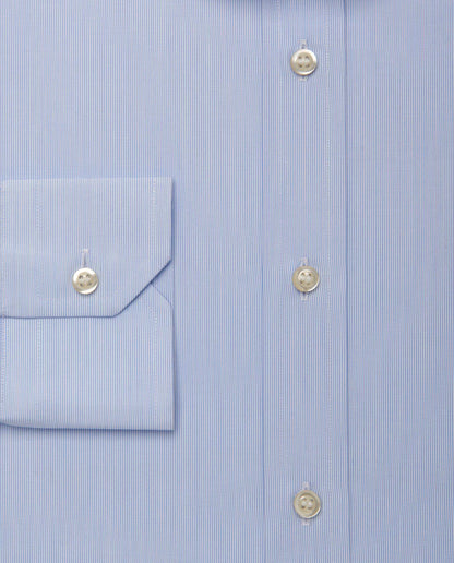 Men’s Slim Fit Plain Shirt – Light Blue | 100% Cotton | Classic Full Sleeves