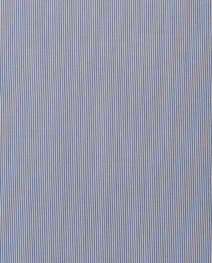 Men’s Slim Fit Striped Shirt – Blue | 100% Cotton | Classic Full Sleeves