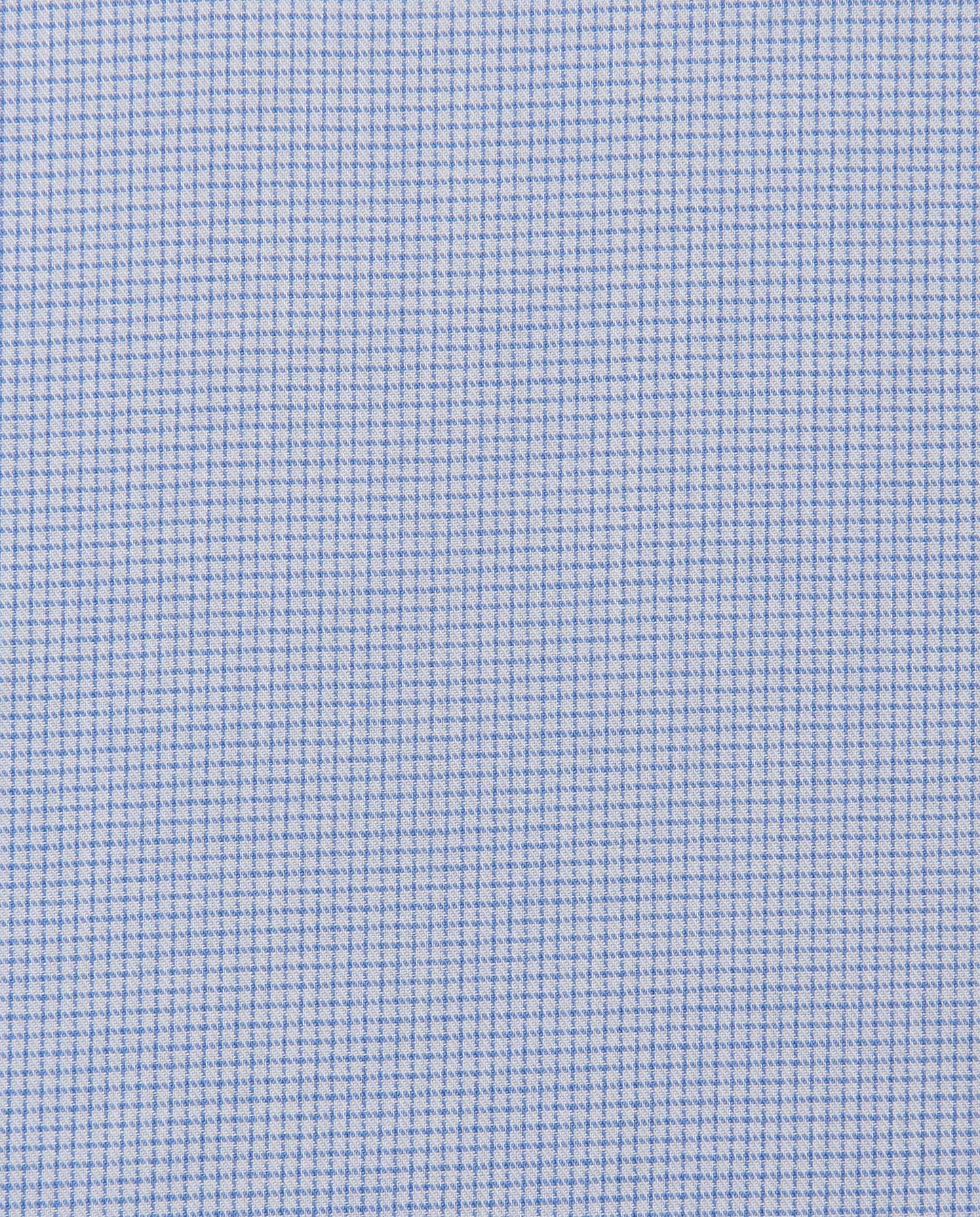 Men’s Slim Fit Checked Shirt – Light Blue | 100% Cotton | Classic Full Sleeves