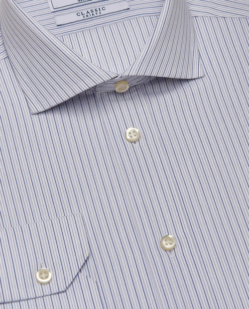 Camicissima Men’s Slim Fit Striped Shirt – 100% Cotton | Classic Full Sleeves