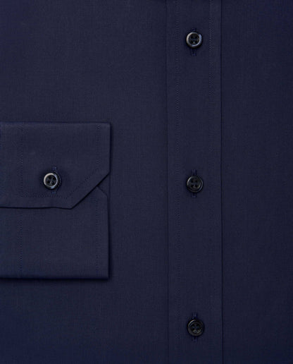 Camicissima Men’s Slim Fit Plain Shirt – Dark Blue | 100% Cotton | Fancy Full Sleeves