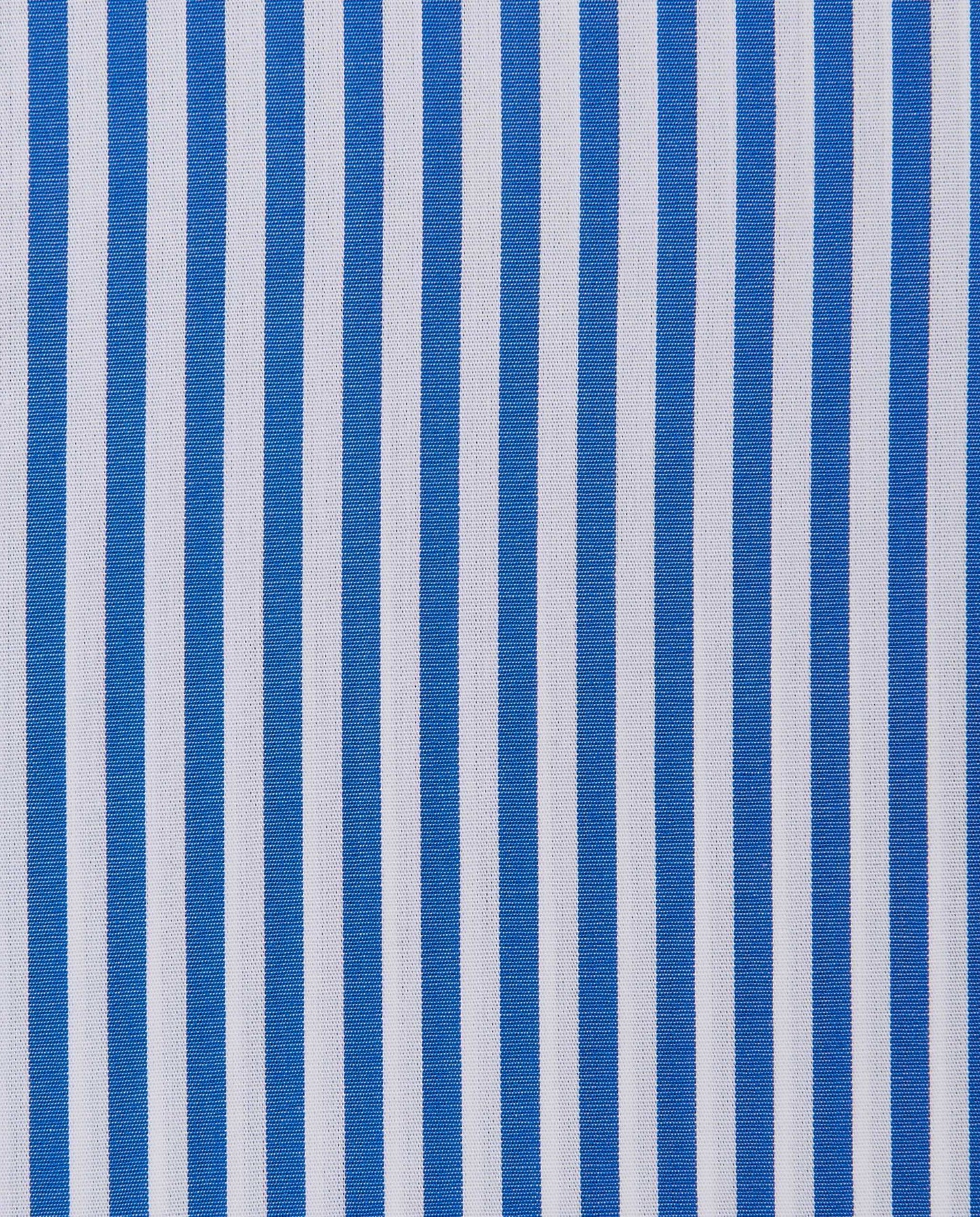 Men’s Slim Fit Striped Shirt – Blue | Fancy Full Sleeves | 100% Cotton