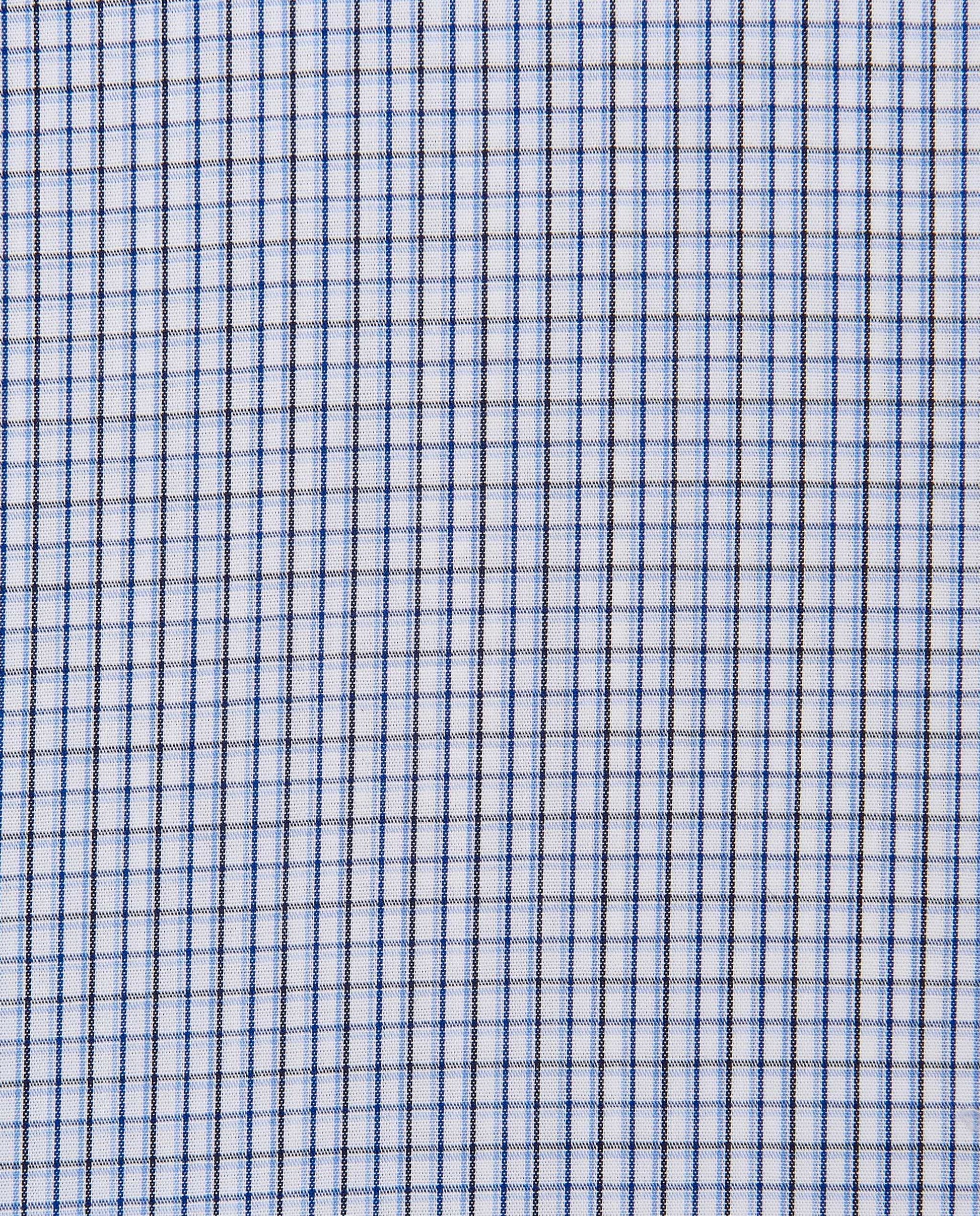 Men’s Slim Fit Checked Shirt – Blue | 100% Cotton | Fancy Full Sleeves