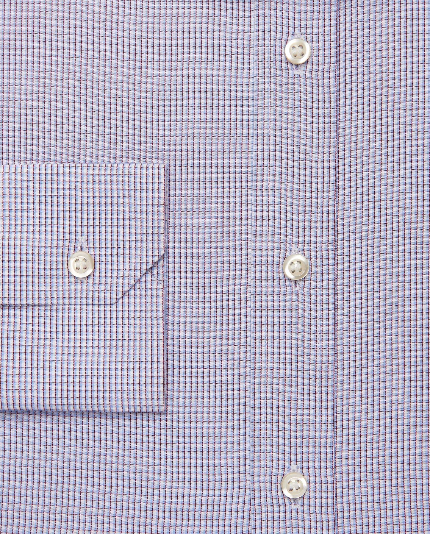 Men’s Slim Fit Checked Shirt – Red | 100% Cotton | Fancy Full Sleeves