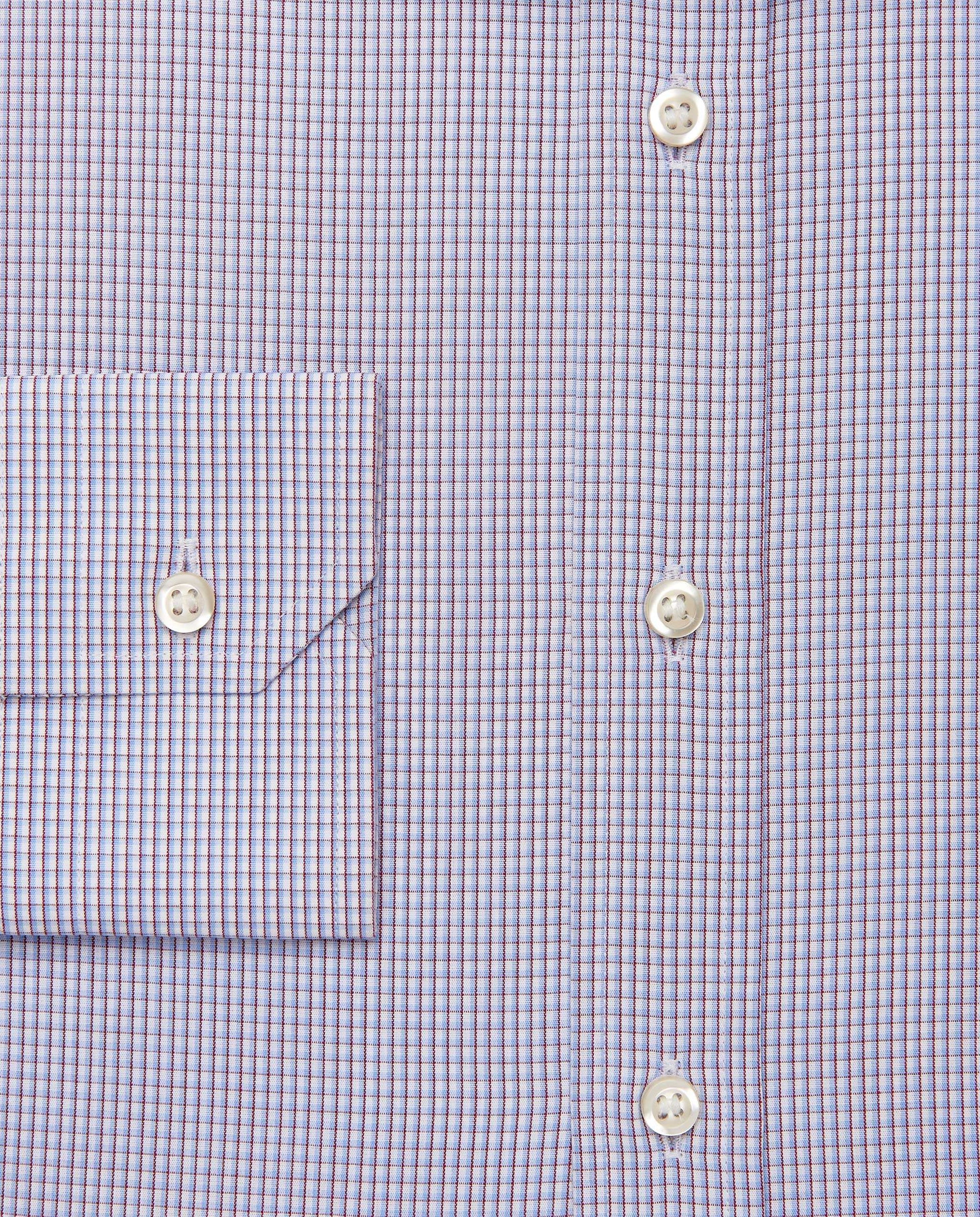 Men’s Slim Fit Checked Shirt – Red | 100% Cotton | Fancy Full Sleeves