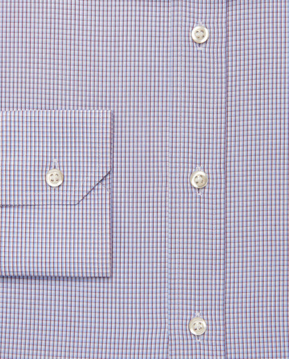 Men’s Slim Fit Checked Shirt – Red | 100% Cotton | Fancy Full Sleeves