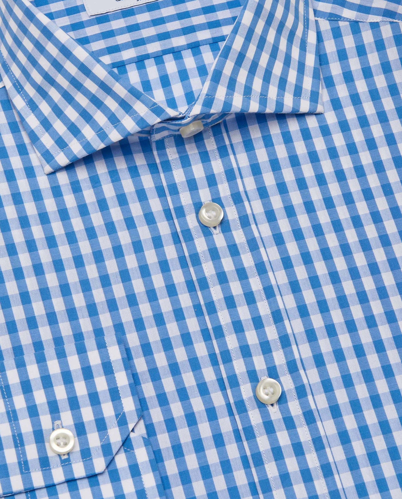 Camicissima Men’s Slim Fit Checked Shirt – Light Blue | 100% Cotton | Classic Full Sleeves