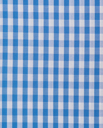 Camicissima Men’s Slim Fit Checked Shirt – Light Blue | 100% Cotton | Classic Full Sleeves