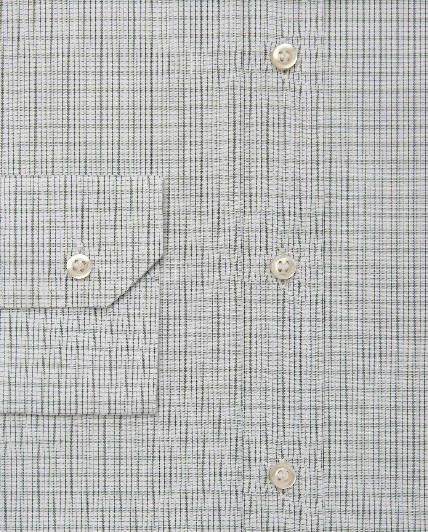 Camicissima Men’s Slim Fit Checked Shirt – Military Green | 100% Cotton | Fancy Full Sleeves