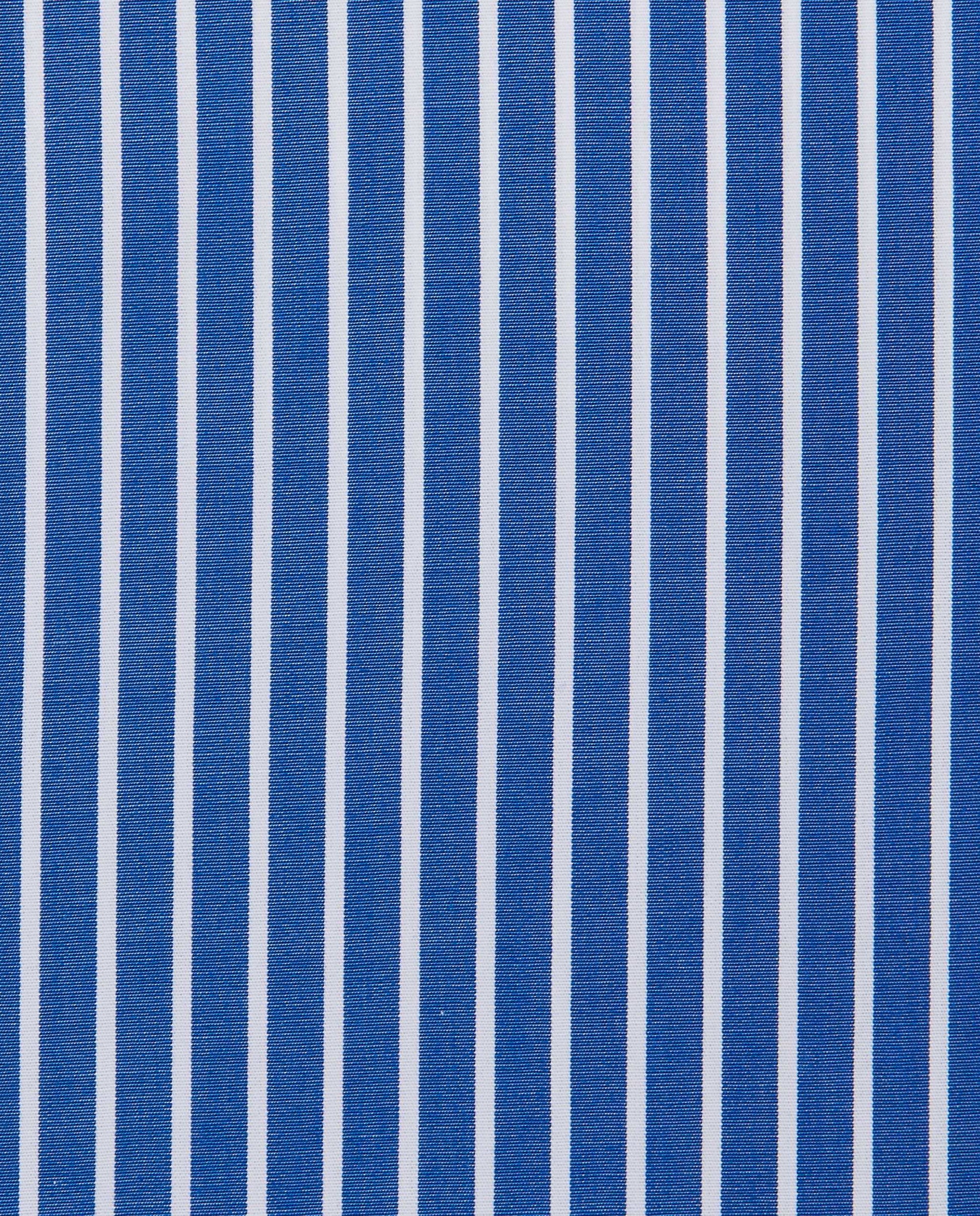 Men’s Slim Fit Striped Shirt – Blue | 100% Cotton | Classic Full Sleeves