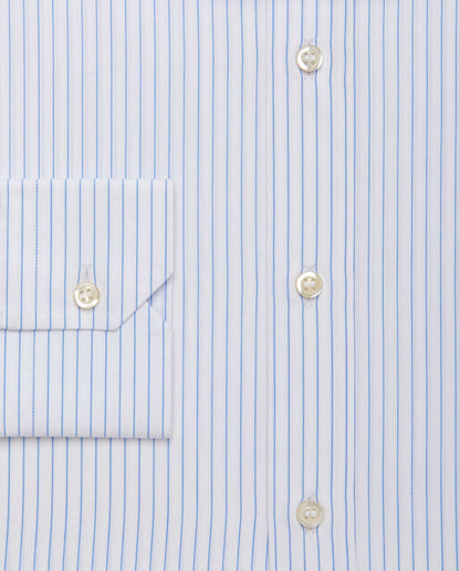 Camicissima Men’s Slim Fit Striped Shirt – Light Blue | 100% Cotton | Classic Full Sleeves