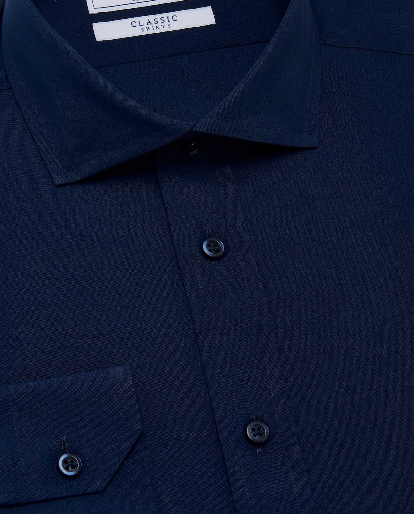 Camicissima Men’s Slim Fit Plain Shirt – Dark Blue | 100% Cotton | Classic Full Sleeves