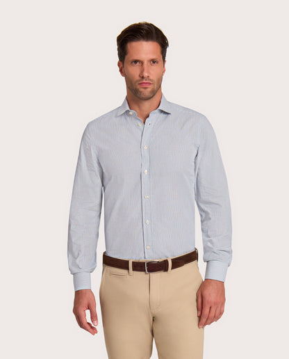 Camicissima Blue Checkered Fancy Cotton Shirt