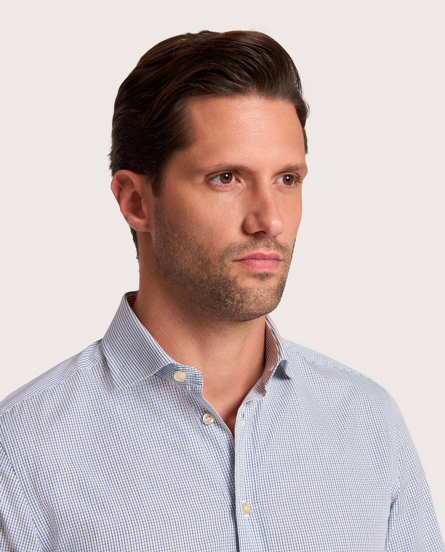 Camicissima Blue Checkered Fancy Cotton Shirt