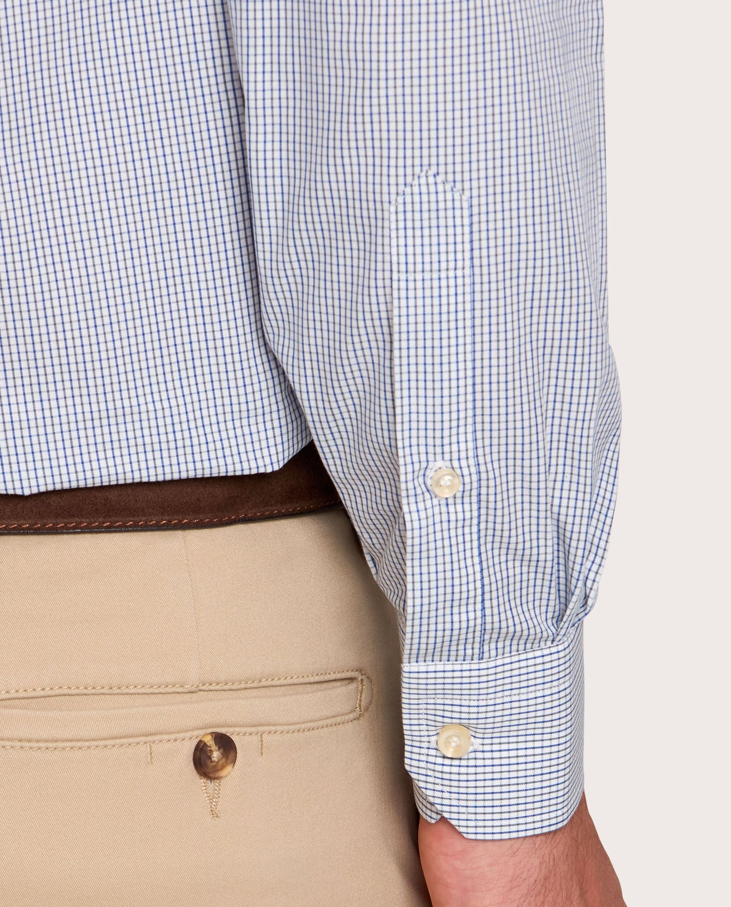 Camicissima Blue Checkered Fancy Cotton Shirt