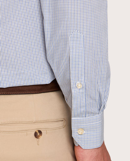 Camicissima Blue Checkered Fancy Cotton Shirt