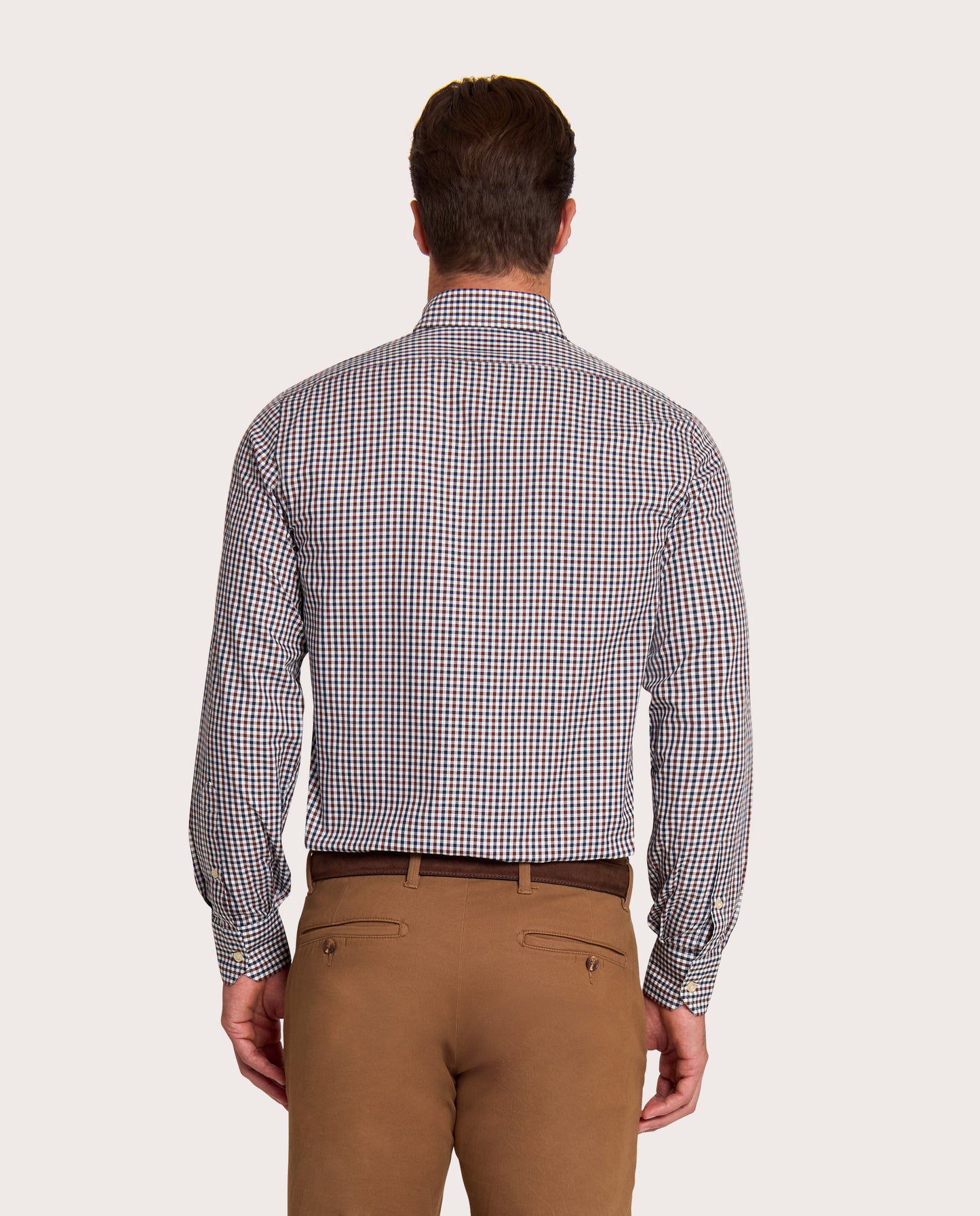 Camicissima Brown-Blue Checkered Twill Shirt