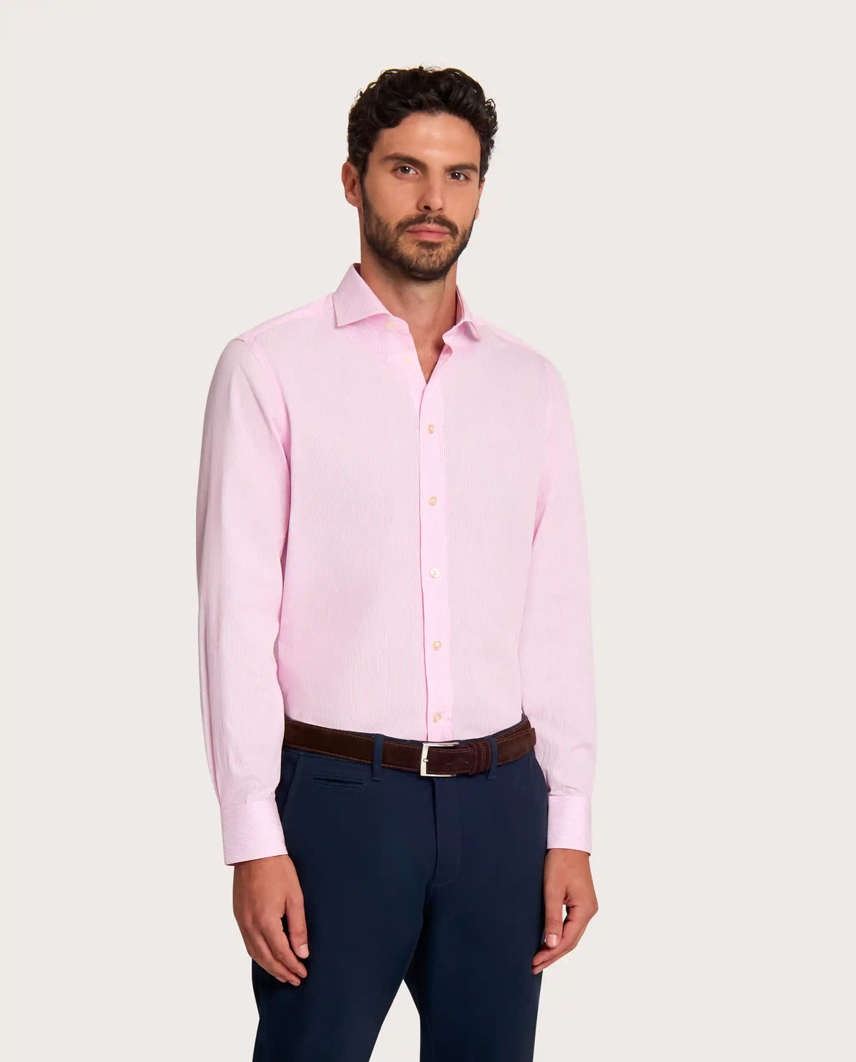 Camicissima Pink Striped Poplin Shirt