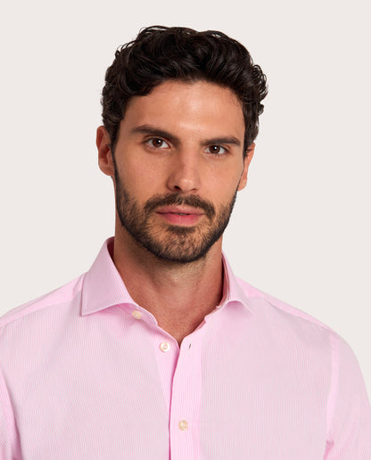Camicissima Pink Striped Poplin Shirt