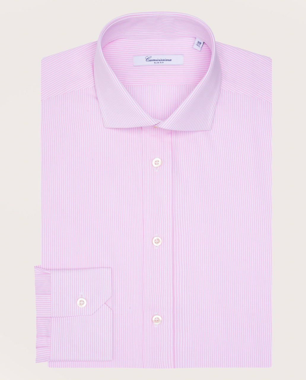 Camicissima Pink Striped Poplin Shirt