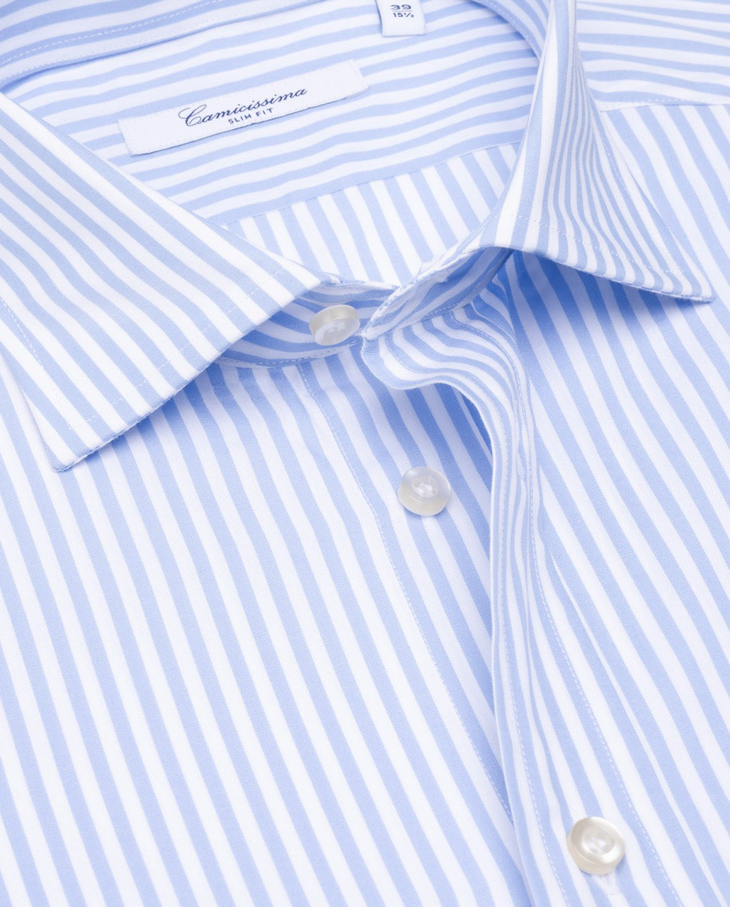Camicissima Light Blue Striped Poplin Shirt