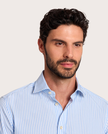 Camicissima Light Blue Striped Poplin Shirt
