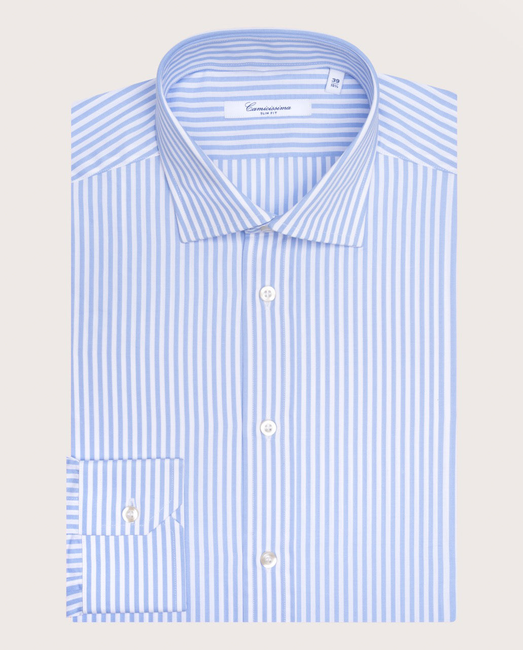 Camicissima Light Blue Striped Poplin Shirt
