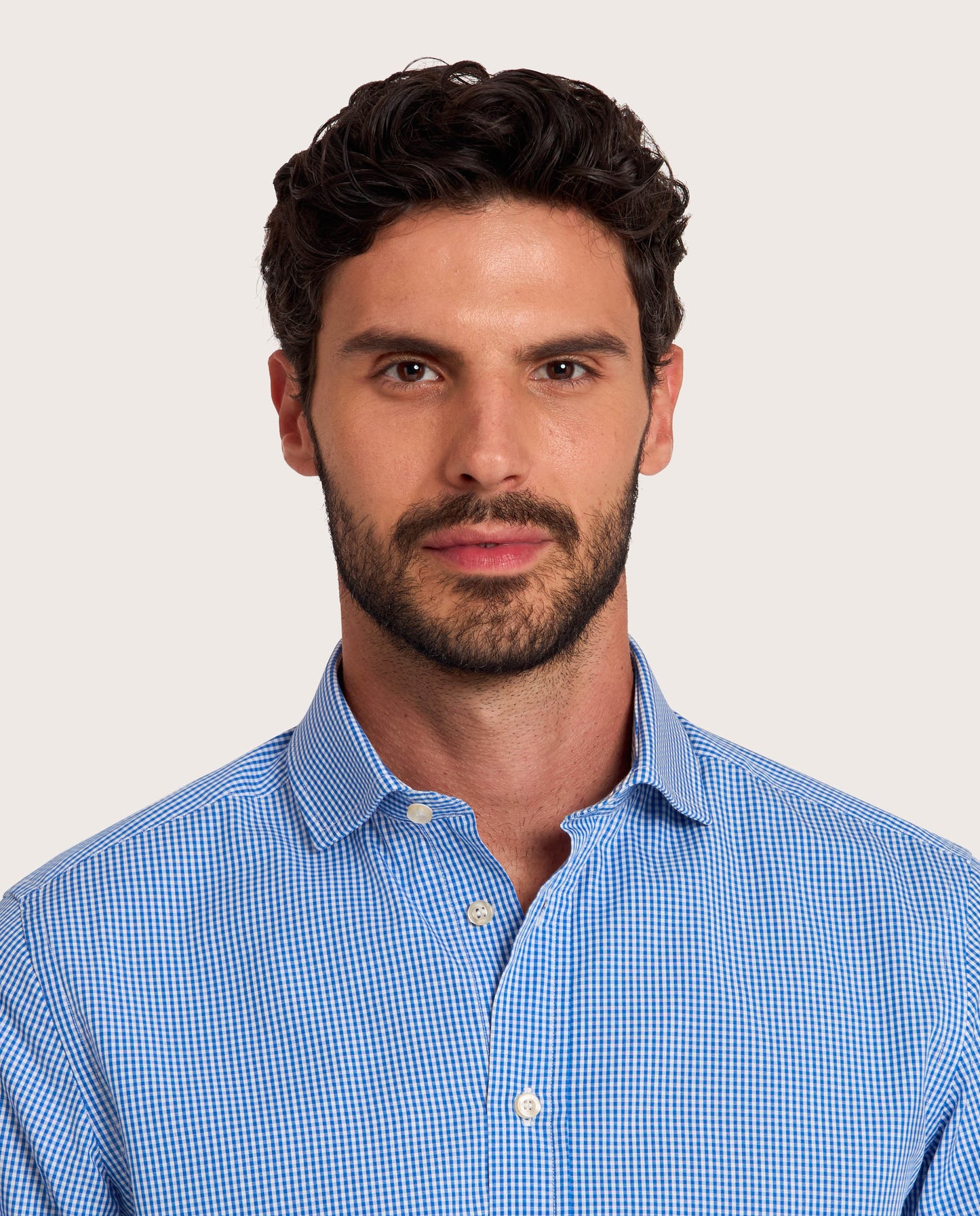 Camicissima Blue Checkered Fancy Poplin Shirt