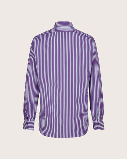 Camicissima Men's Premium 100% Cotton Formal Shirt - Violet | Slim Fit