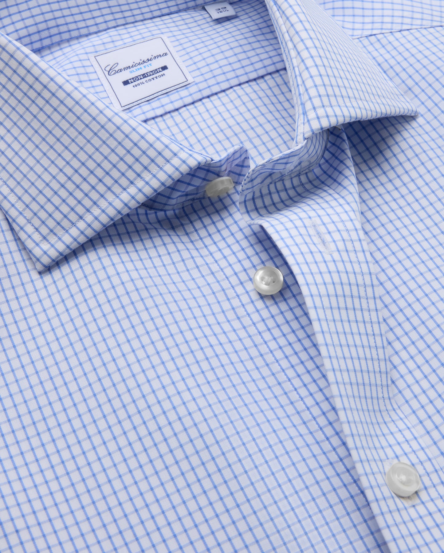 Camicissima Men's Premium COTTON shirt -LIGHT BLUE | SLIM FIT