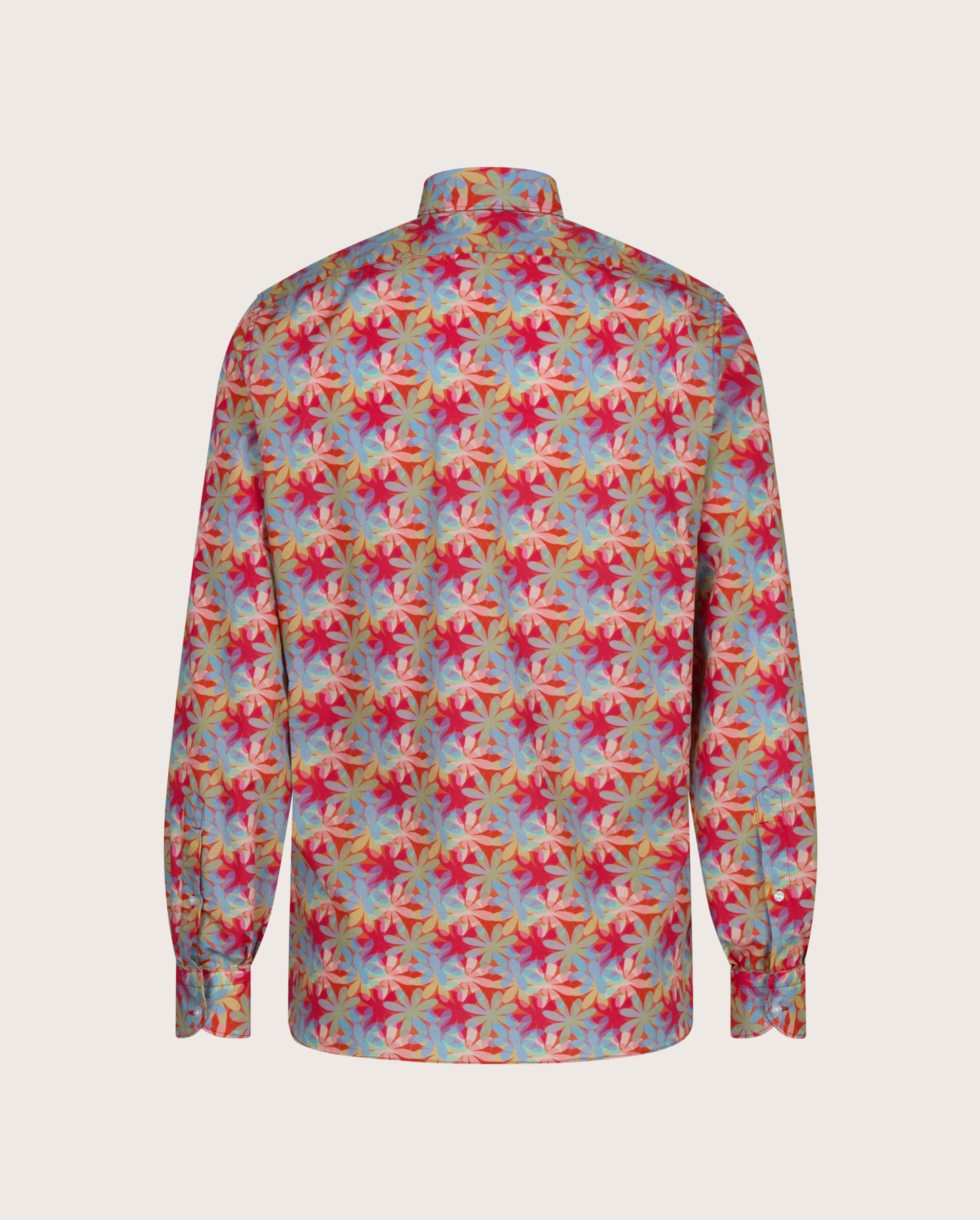 Camicissima Men's Premium 100% Cotton Punch Shirt - Red | Relaxed Fit