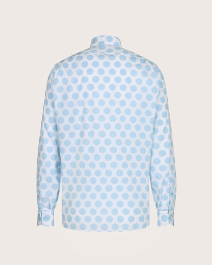 Camicissima Men's Premium 100% Cotton Punch Shirt -Light Blue | Relaxed Fit