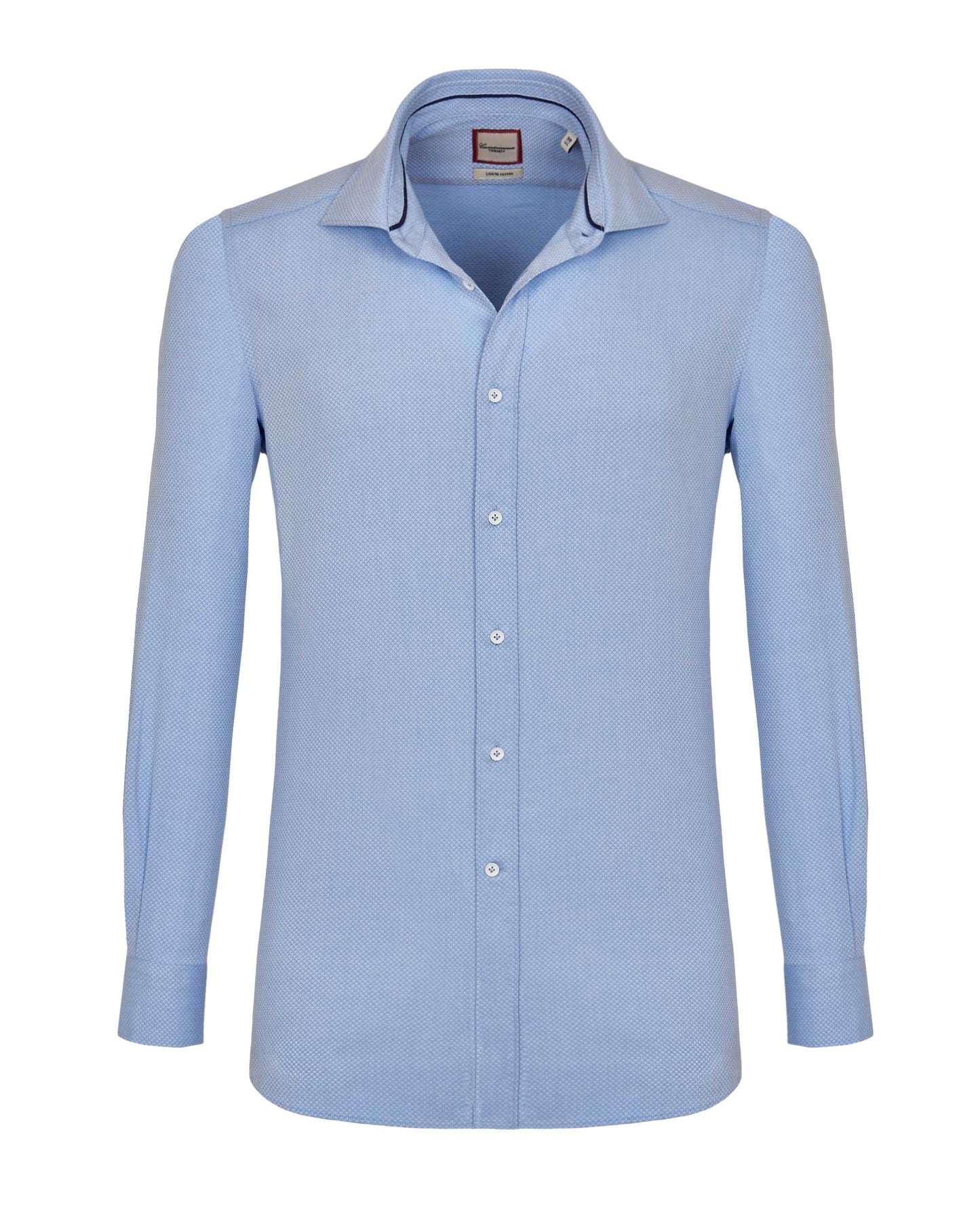 Camicissima Men’s Extra Slim Fit Knitted Dobby Shirt