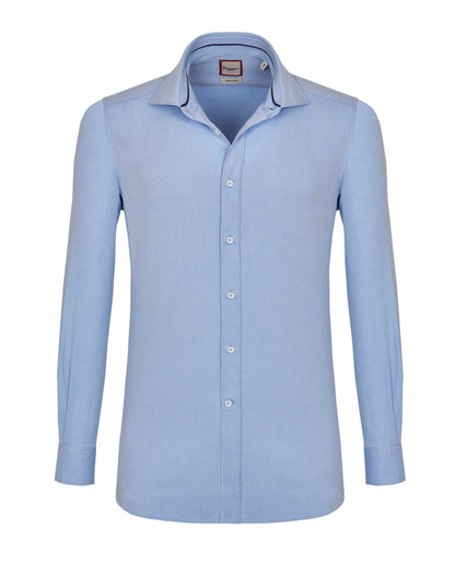 Camicissima Men’s Extra Slim Fit Knitted Dobby Shirt