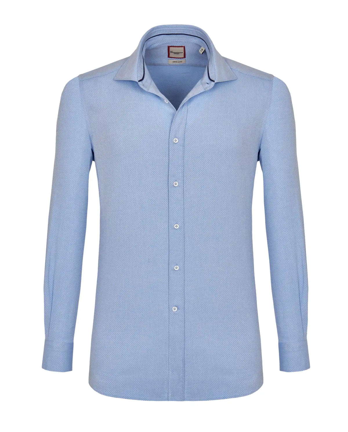 Camicissima Men’s Extra Slim Fit Knitted Dobby Shirt