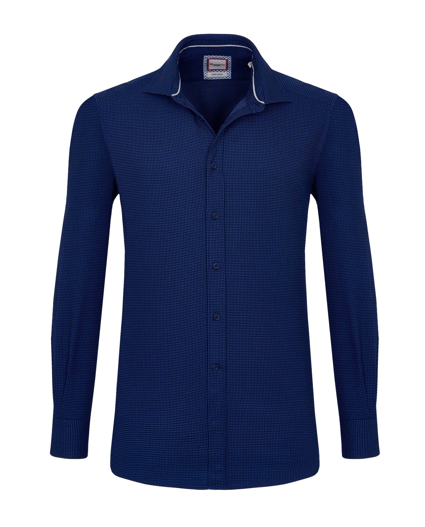 Camicissima Men’s Trendy Extra Slim Cotton Dobby Shirt