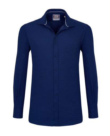 Camicissima Men’s Trendy Extra Slim Cotton Dobby Shirt