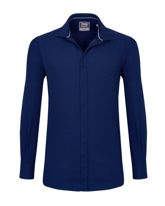 Camicissima Men’s Trendy Extra Slim Cotton Dobby Shirt