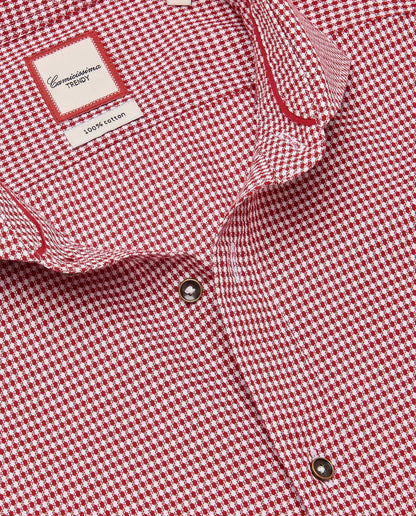 Camicissima Men’s Extra Slim Fit Trendy Dobby Shirt | 100% Cotton