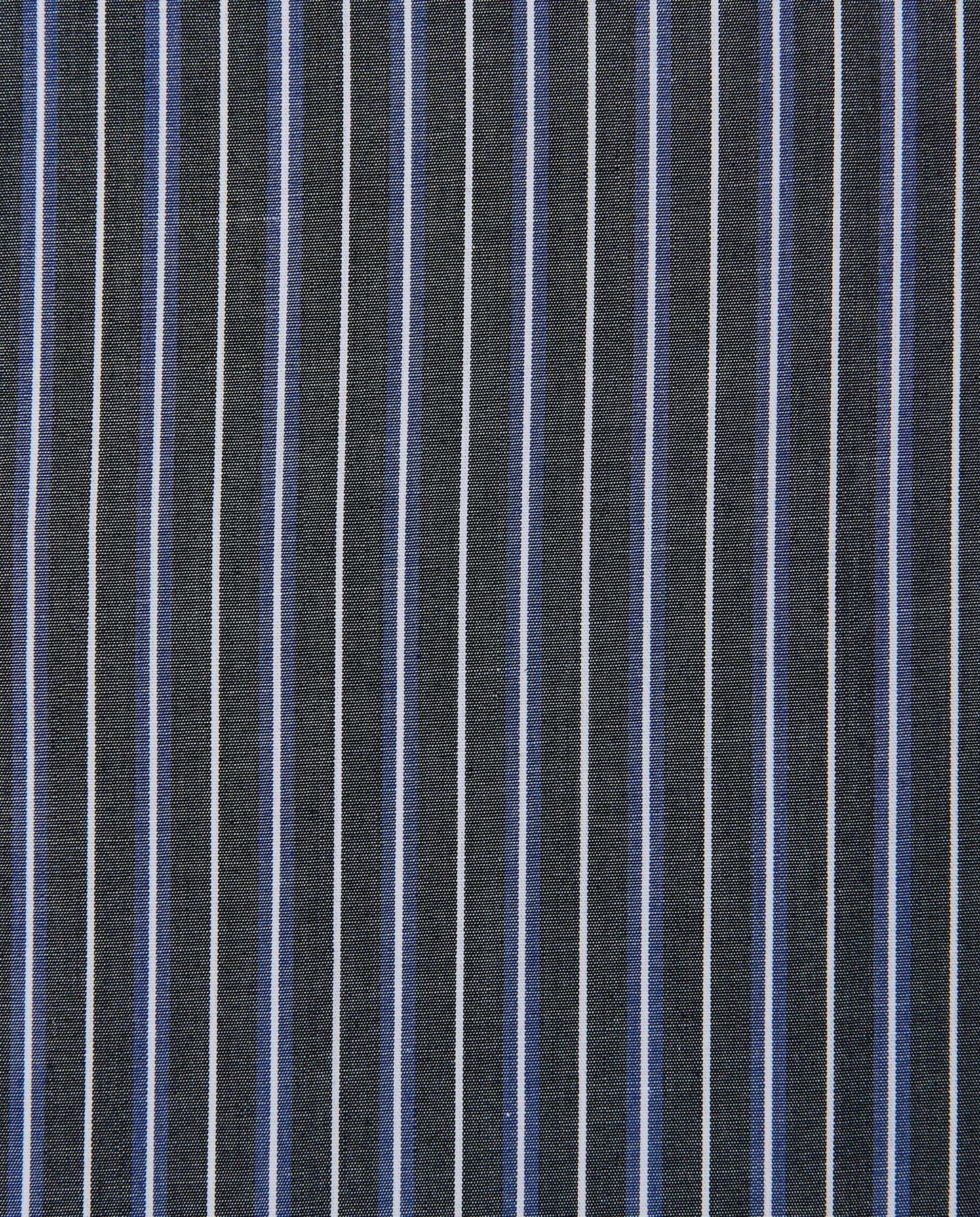 Men’s Fitted Striped Shirt – Black | Fancy Full Sleeves | 100% Cotton