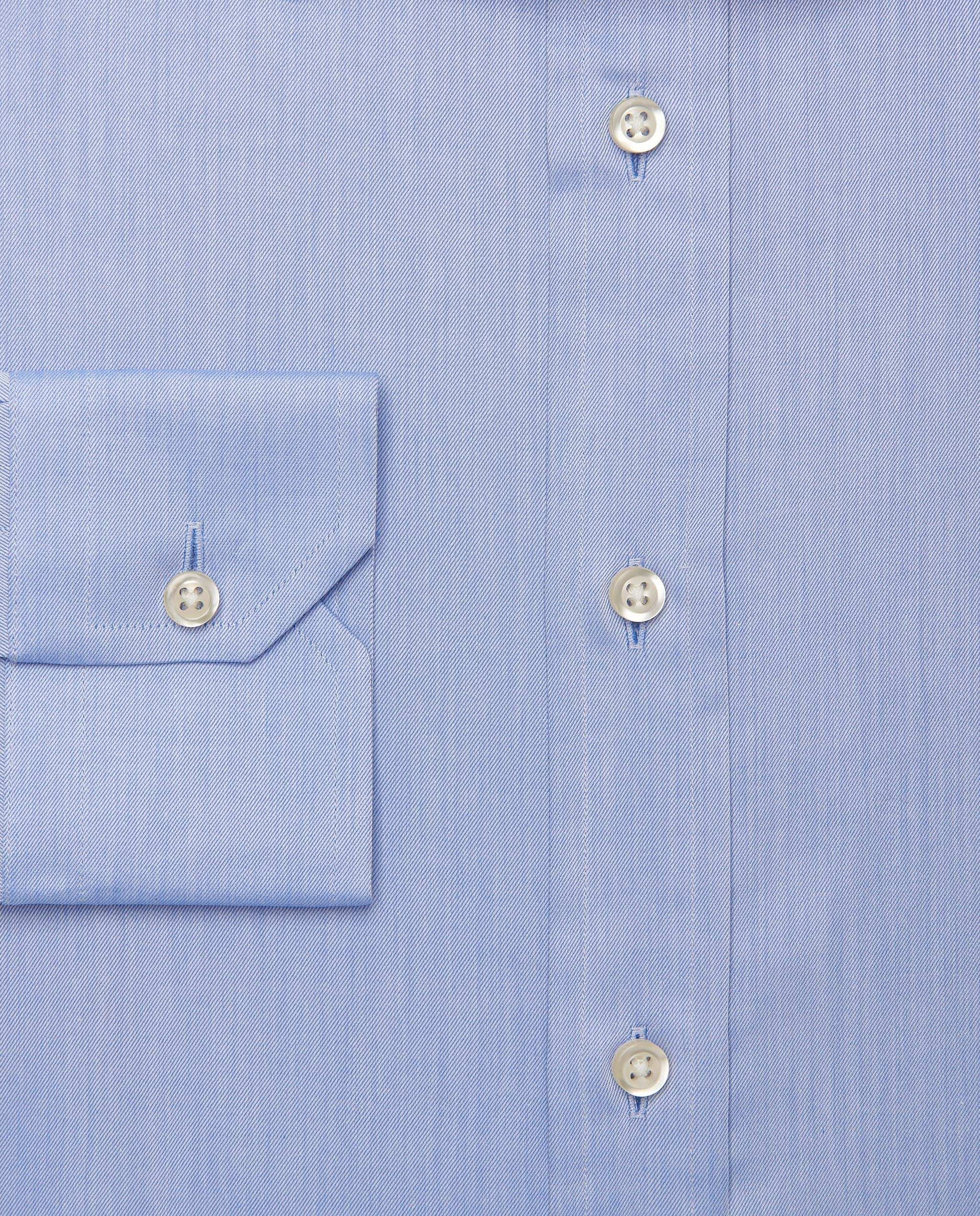 Men’s Slim Fit Plain Shirt – Azure | 100% Cotton | Classic Full Sleeves