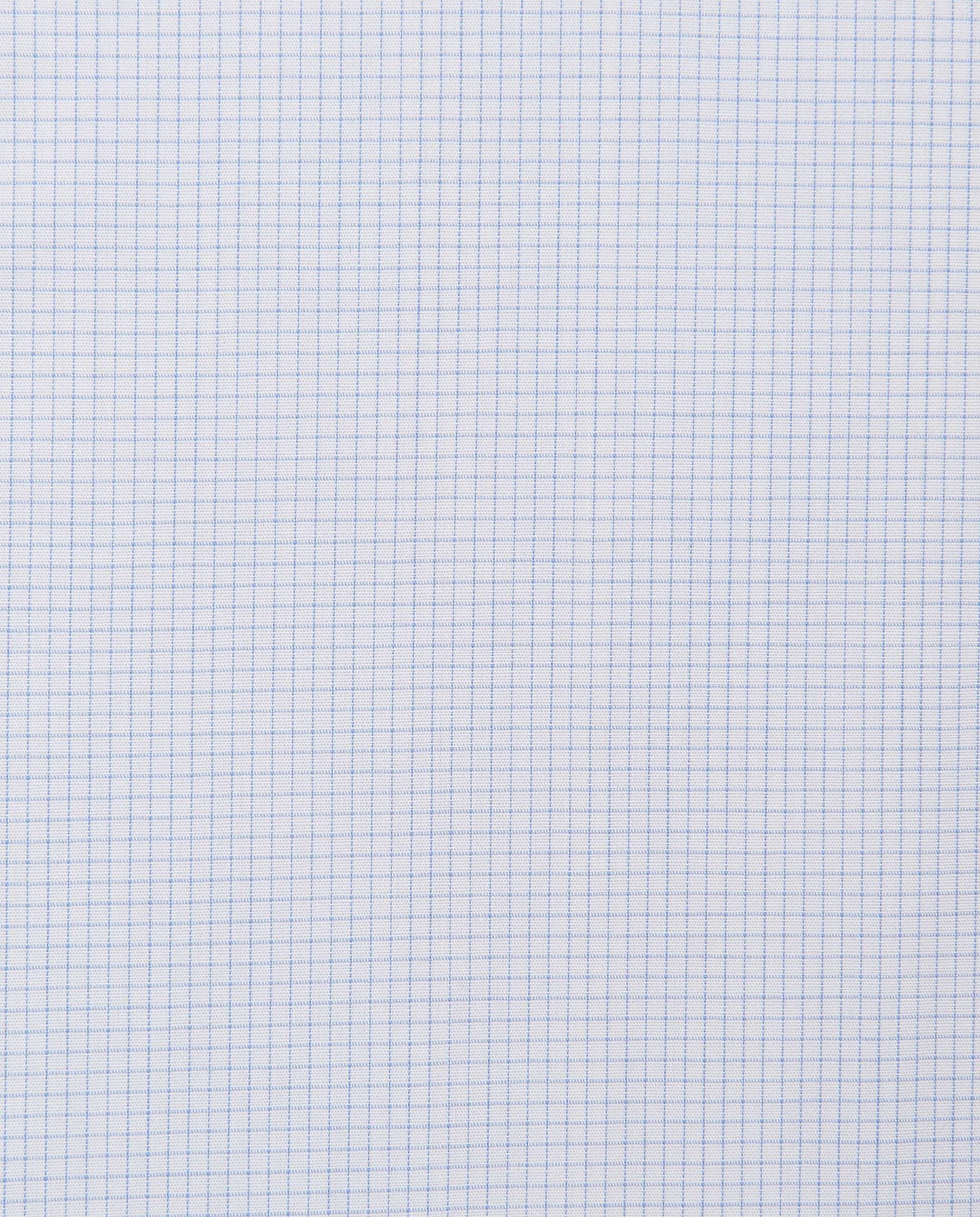 Men’s Fitted Checked Light Blue Shirt – Button Down Collar | 100% Cotton | Full Sleeves