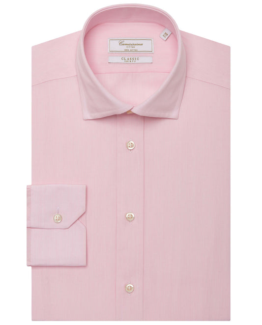 Camicissima Men’s Fitted Striped Shirt – Pink | 100% Cotton | Classic Full Sleeves