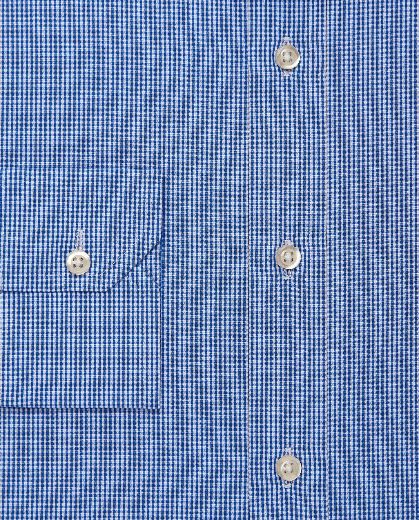 Men’s Classic Blue Checked Shirt – Fitted Design | 100% Cotton | Full Sleeves