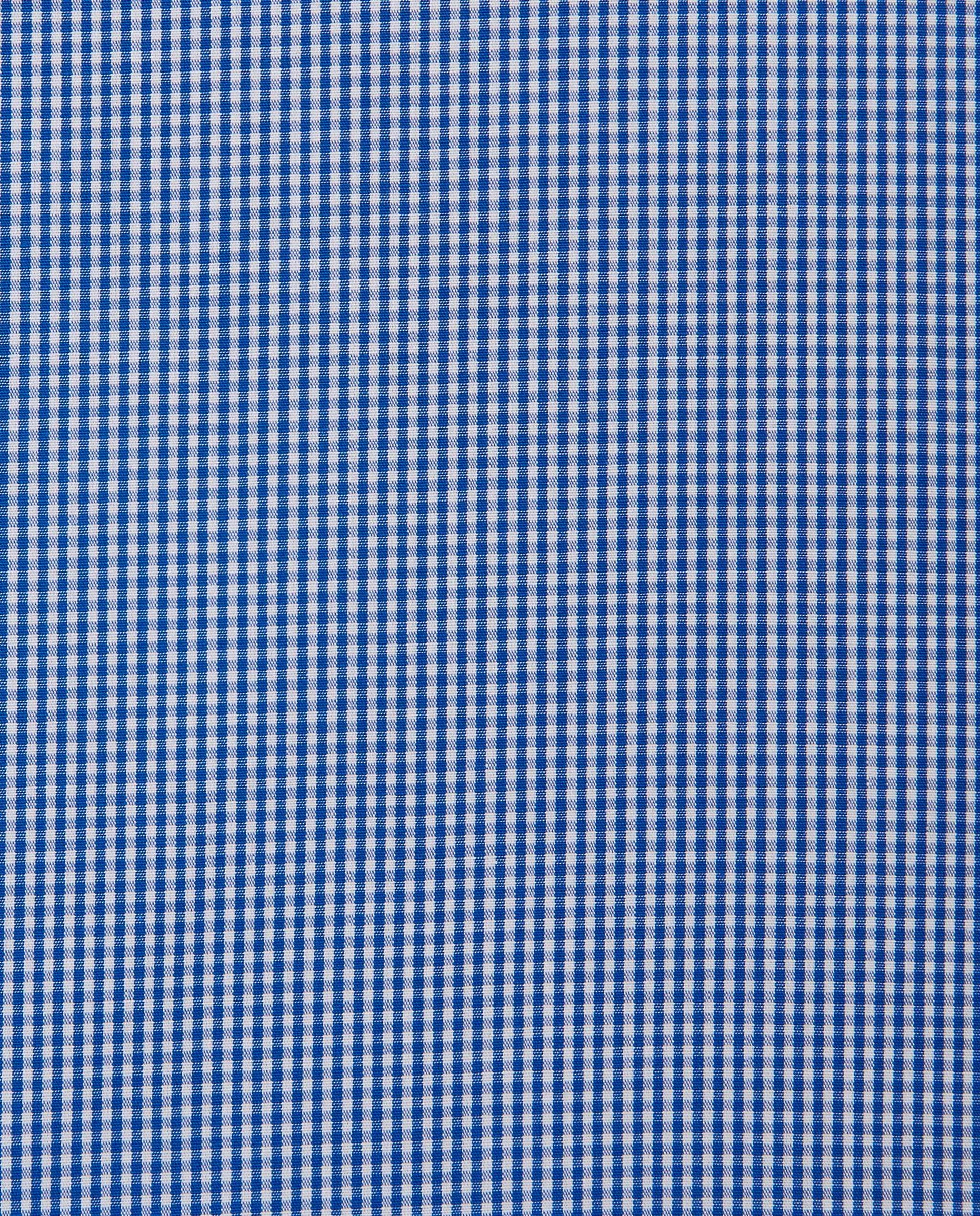 Men’s Classic Blue Checked Shirt – Fitted Design | 100% Cotton | Full Sleeves