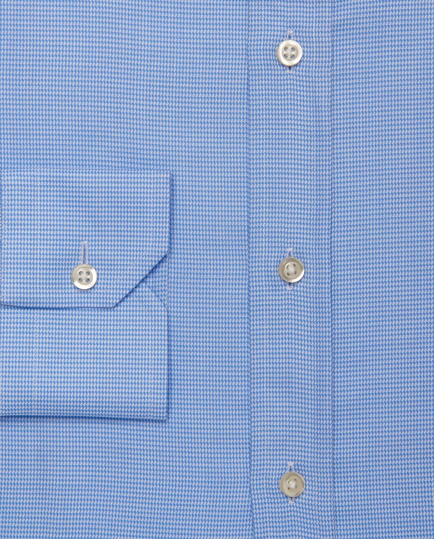 Men’s Fitted Dobby Shirt – Light Blue | 100% Cotton | Textured Weave | Full Sleeves